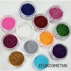 Брокат за Декорация Металически 12 Цвята